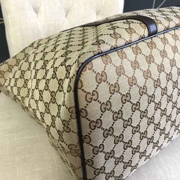 Authentic Gucci large tote bag brown monogram canvas - Picture 12 of 16